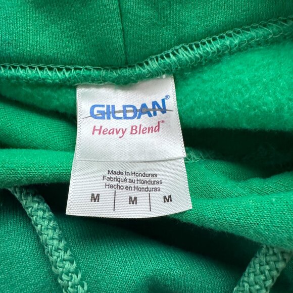 Gildan Green Hoodie Sweatshirt w/IRISH & Shamrock Medium - Picture 12 of 12